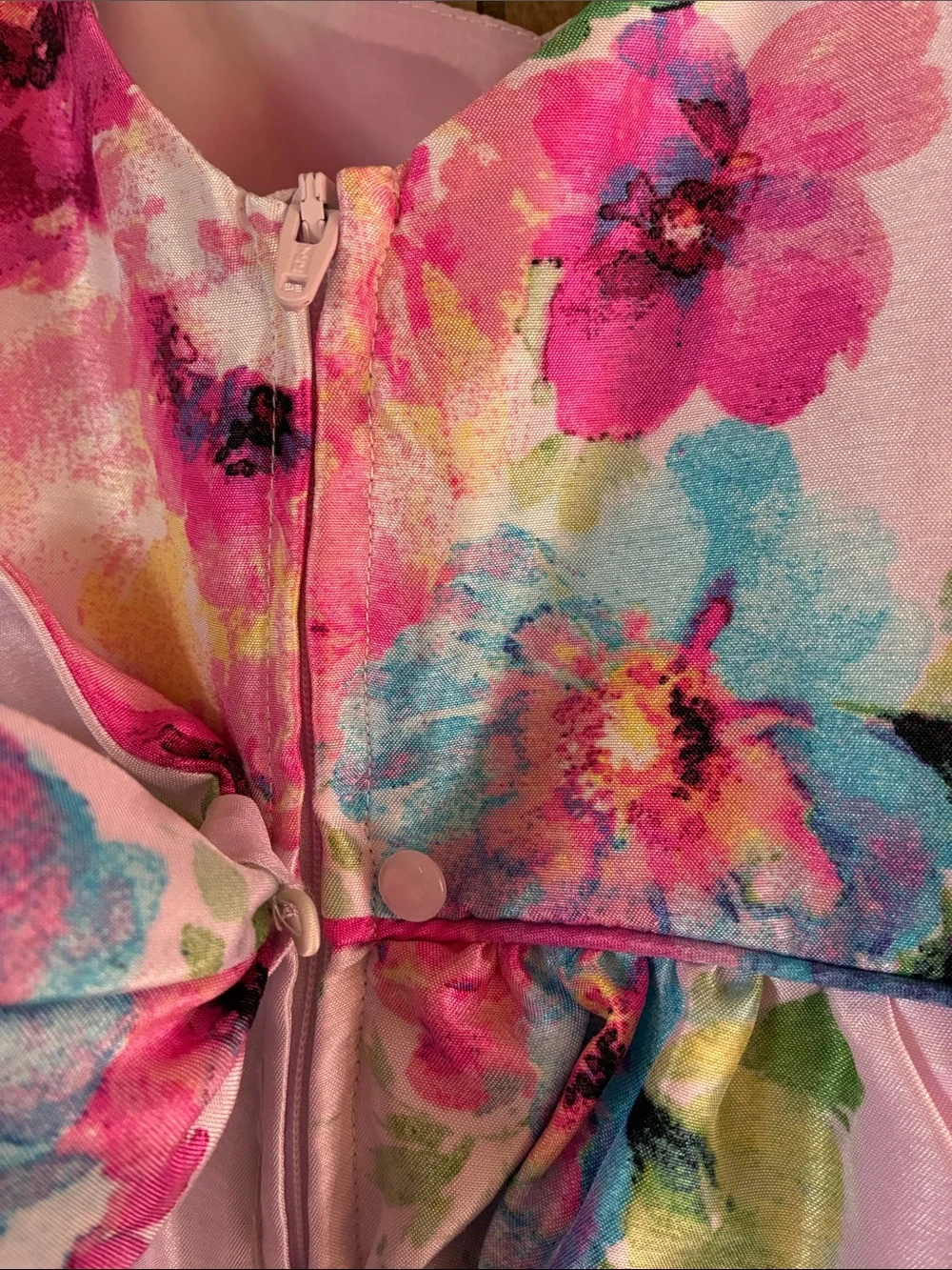 Cat & Jack Pink Floral Spaghetti-Strap Dress